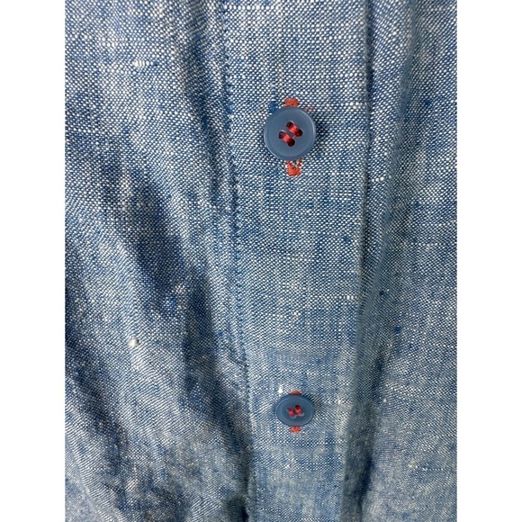 Soft Surroundings Denim Button Down Mini Dress - Picture 6 of 12